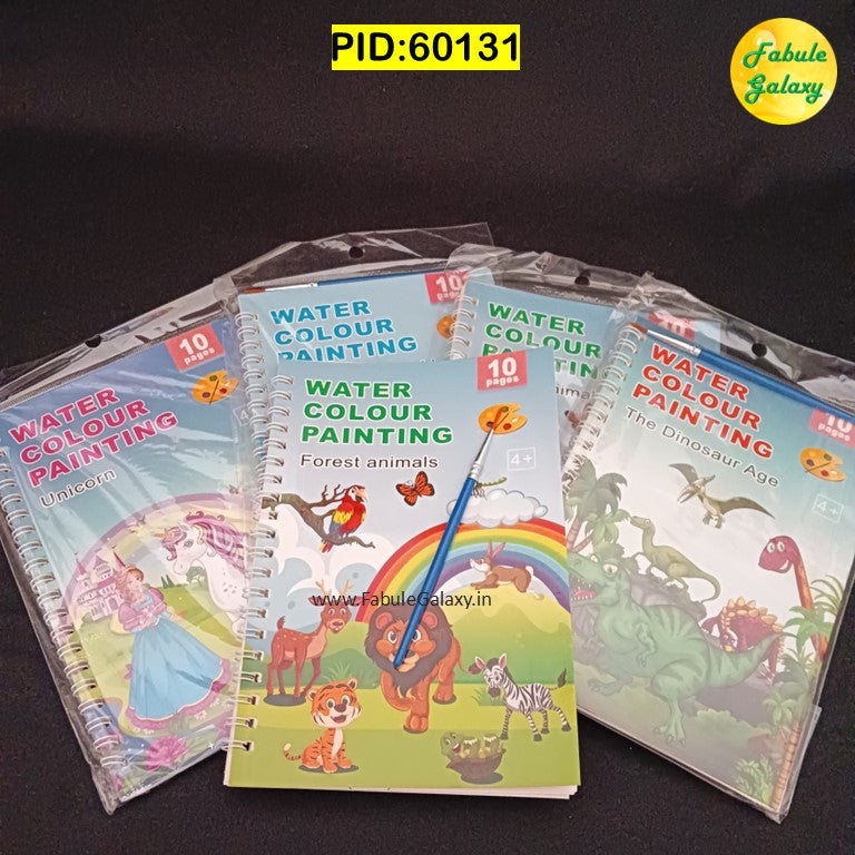 Color Book with Brush and Colors