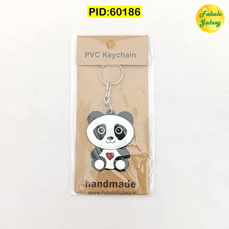 Flat Rubber Keychain
