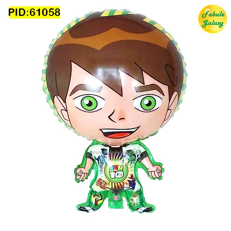 Cartoon Foil Balloon Large 24" Green Black