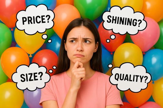 Girl confused about balloon price and quality varients