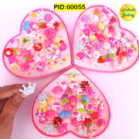 Cute Plastic ring for kids girls