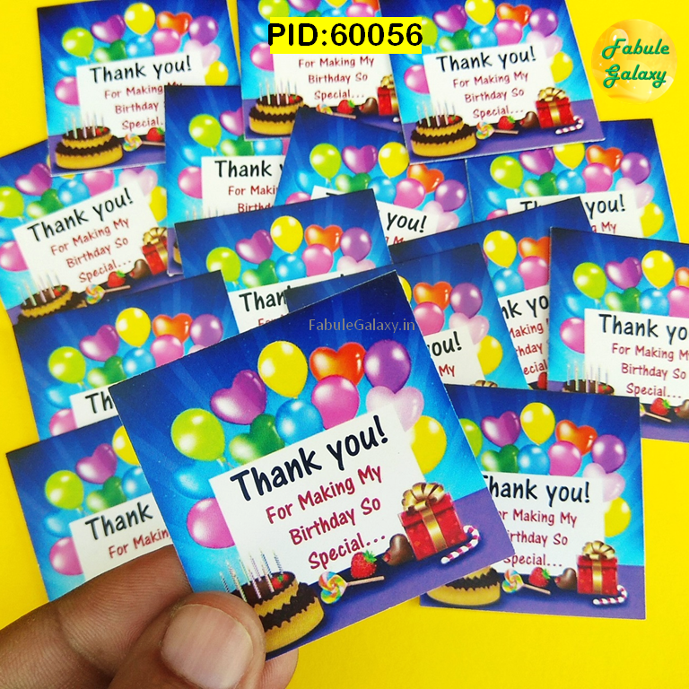 Thank You Card- Birthday