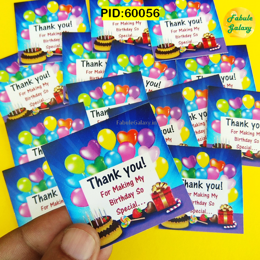 Thank You Card- Birthday