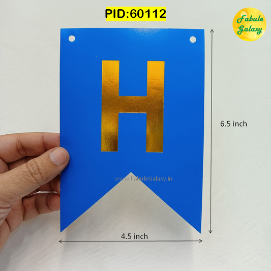 Happy Birthday Banner - Dark Blue