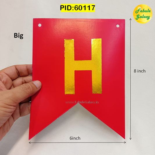 Happy Birthday Banner - Big - Pink