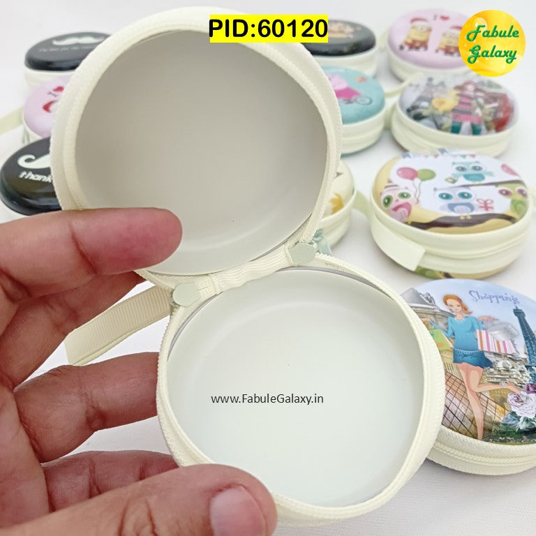 Round Storage Box | Coin Pouch