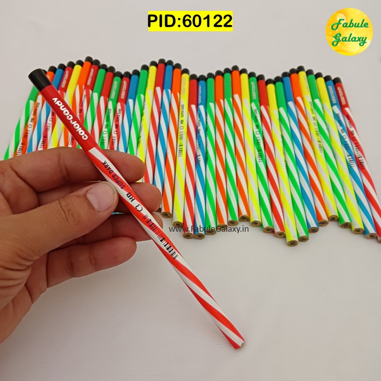 Pencil - Colorful Spiral Design