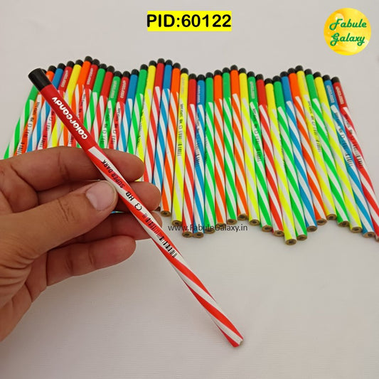 Pencil - Colorful Spiral Design