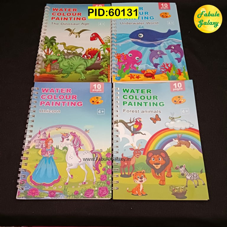 Color Book with Brush and Colors
