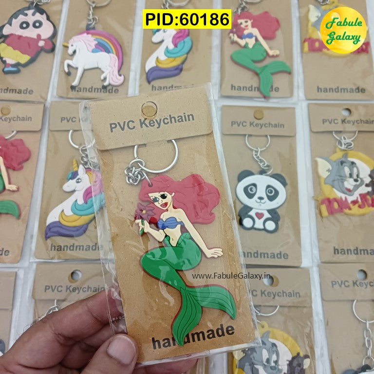 Flat Rubber Keychain