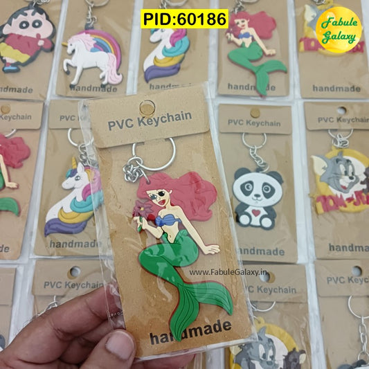 Flat Rubber Keychain