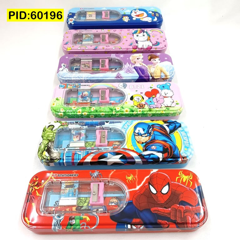 Tin Pencil Box with Window