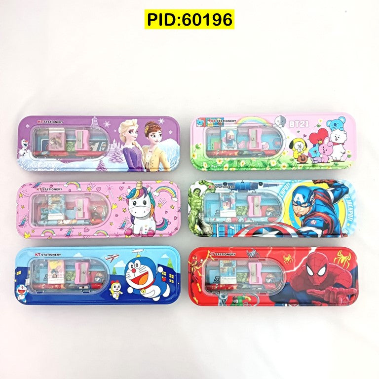 Tin Pencil Box with Window