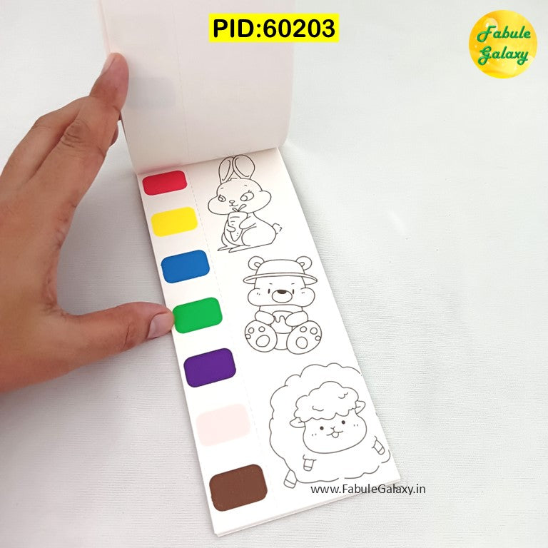 Bookmark Color Book with Brush and Color