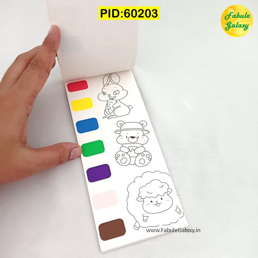 Bookmark Color Book with Brush and Color