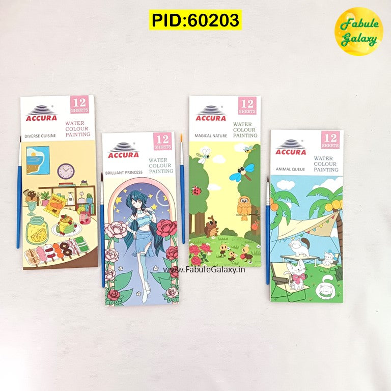 Bookmark Color Book with Brush and Color