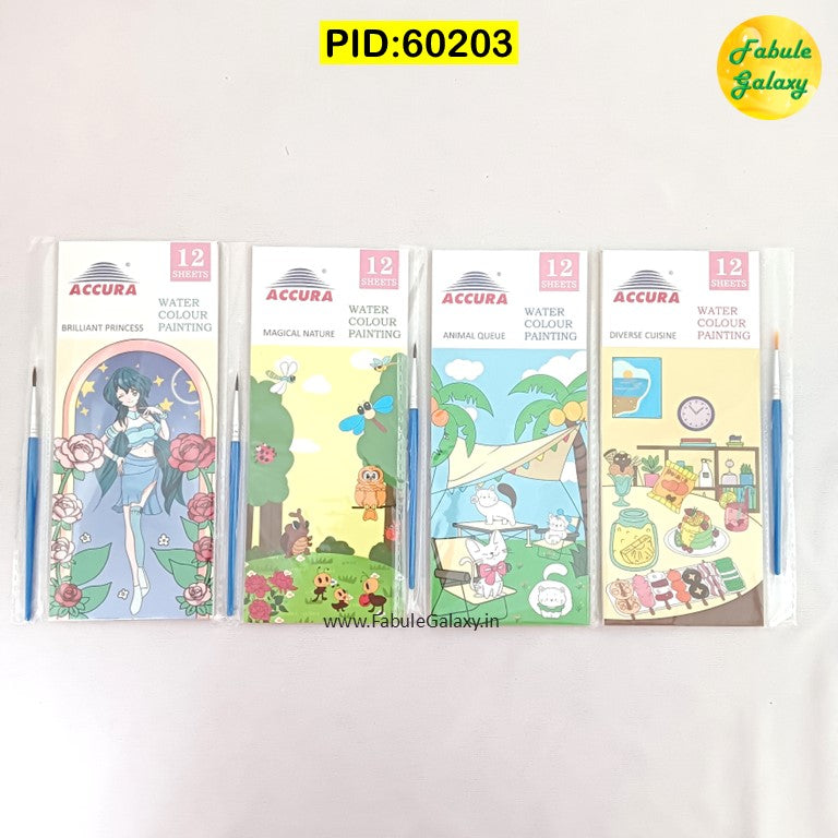 Bookmark Color Book with Brush and Color