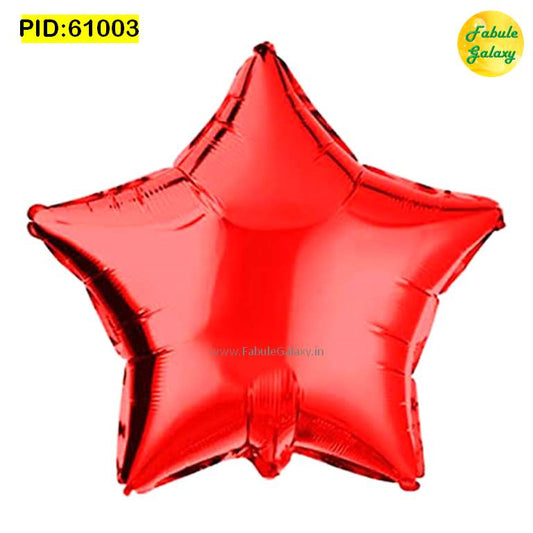 Star Shape Red Foil Balloon 17 Inch