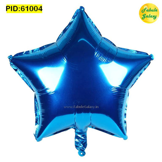 Star Shape Blue Foil Balloon 17 Inch