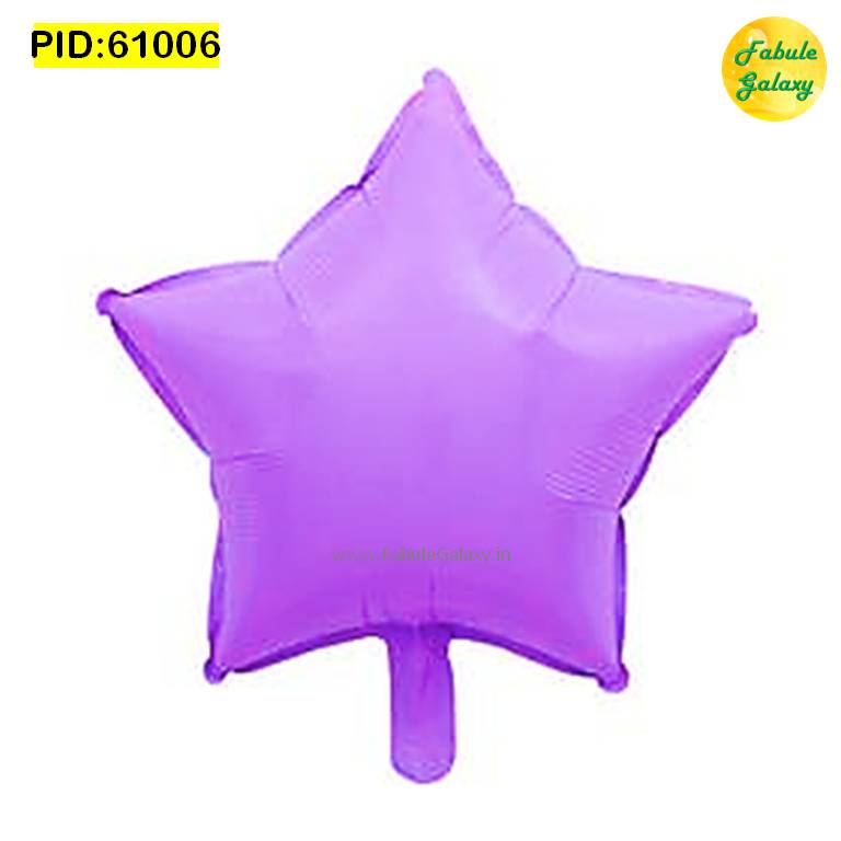 Star Shape Pastel Purple Foil Balloon 17 Inch
