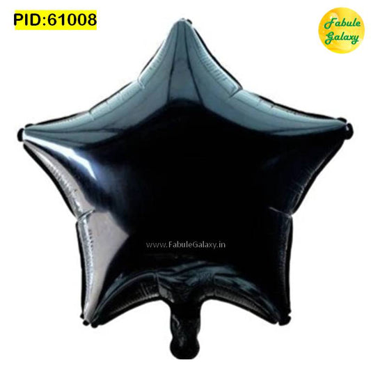 Star Shape Pastel Black Foil Balloon 17 Inch
