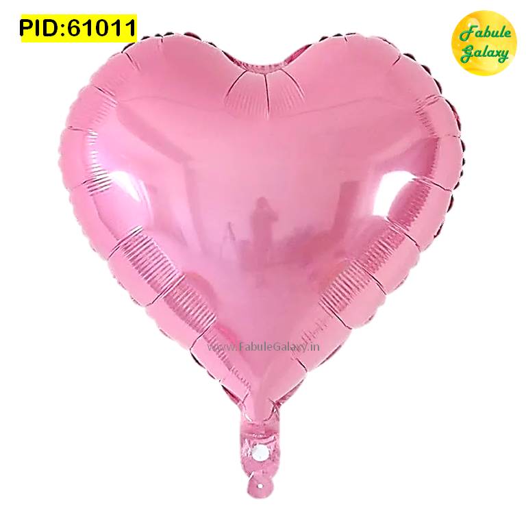 Heart Shape Pink Foil Balloon 17 Inch