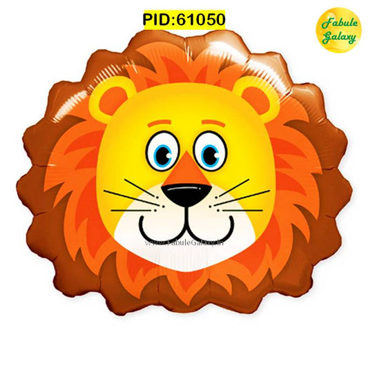 Lion Face Printed Large Foil Balloon 21"