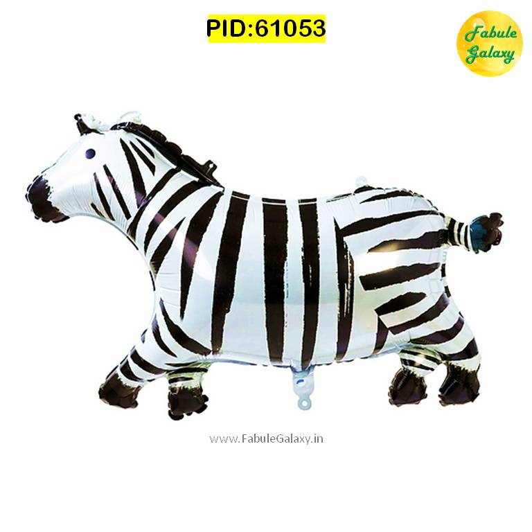 Zebra Printed Large Foil Balloon 25"