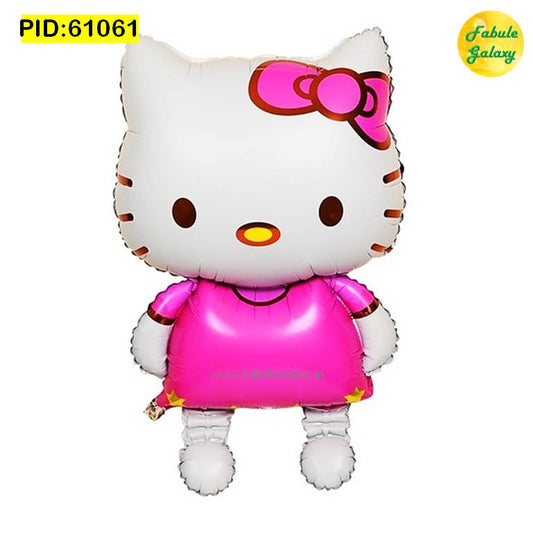 Cartoon Foil Balloon Large 27" Pink White