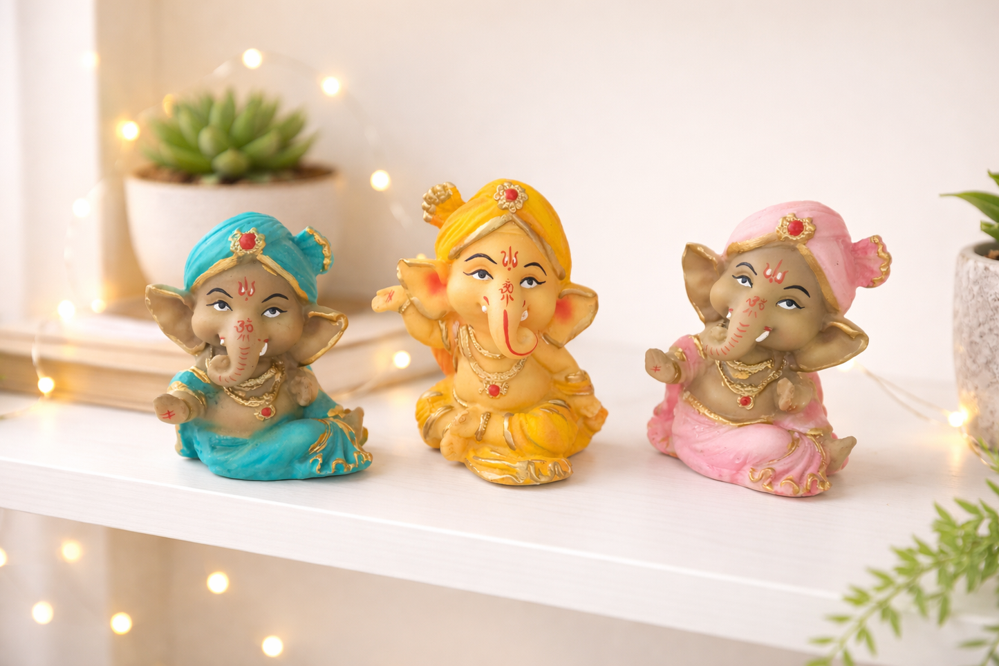 Lord Ganesha Idol Set of 3 pcs