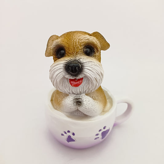 Cute cup Dog statue